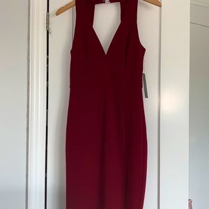 Red cocktail dress